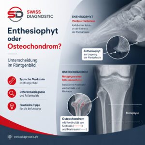 Enthesiophyt oder Osteochondrom – Unterscheidung im Röntgenbild