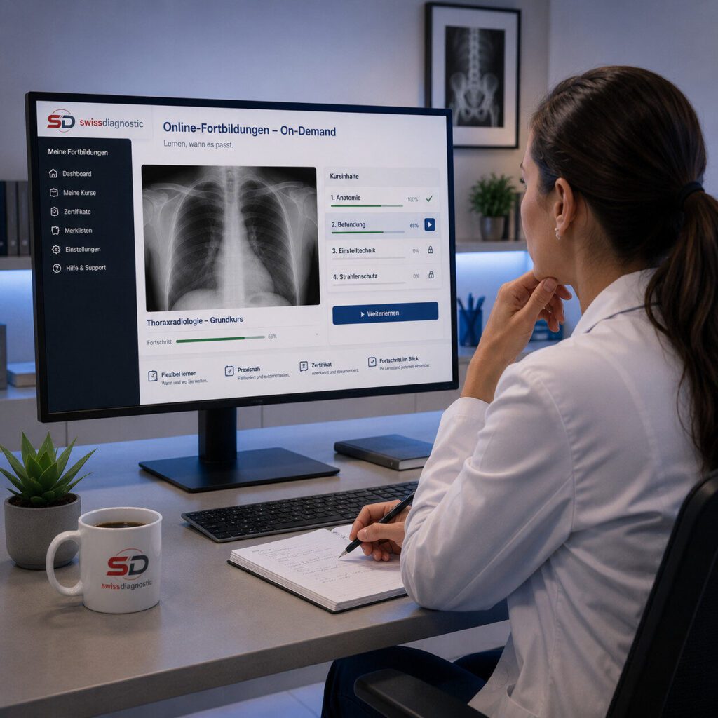 Online-Fortbildung Radiologie On-Demand auf der SwissDiagnostic Lernplattform