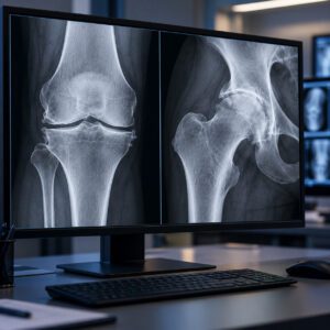 Kellgren-Lawrence-Klassifikation bei Arthrose von Knie und Hüfte im Röntgenbild